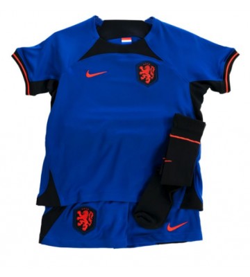Nederland Bortedraktsett Barn VM 2022 Kortermet (+ Korte bukser)